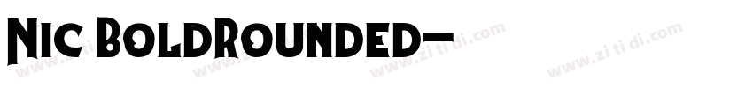 Nic BoldRounded字体转换